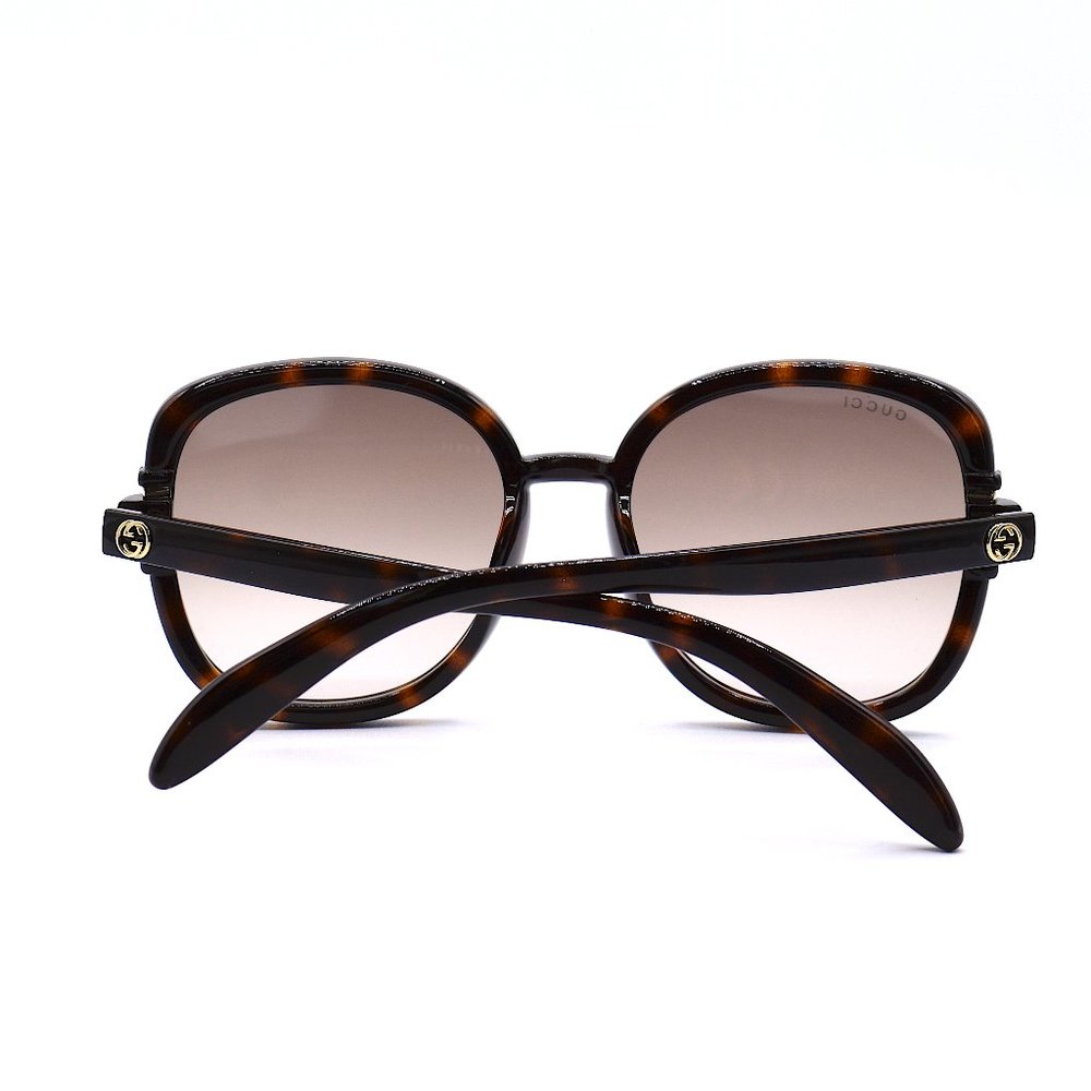 Gucci GG1068SA Havana Brown Sunglasses | Authentic | New w/ Case | 57-19 - Picture 10 of 13